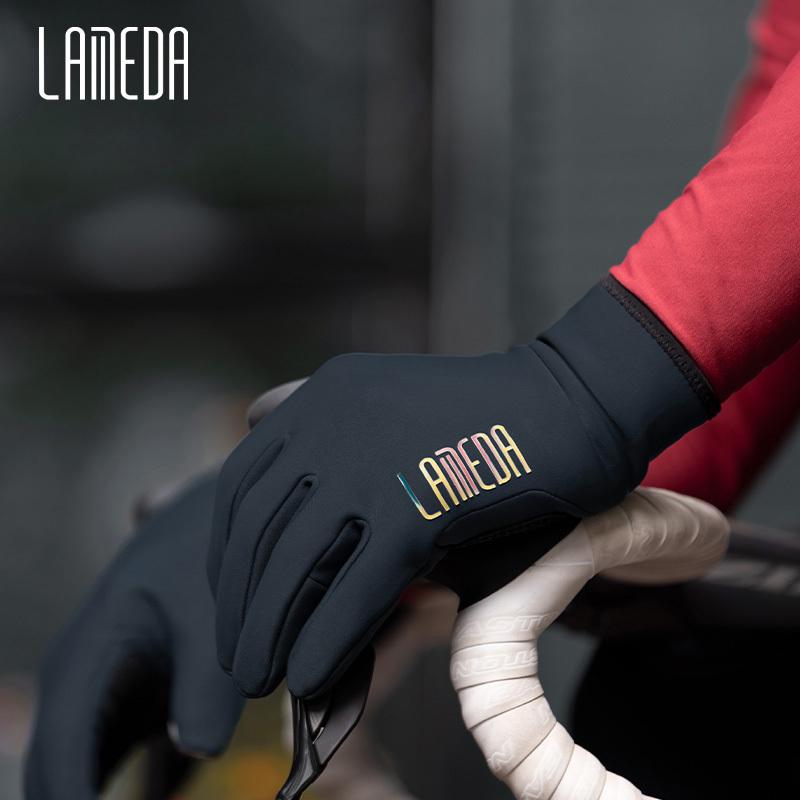 LAMEDA Thermal Cycling Gloves Winter Warm Full Finger Touchscreen Anti-Skip Bicycle Race Mountain Road Bike Gloves for Men Women