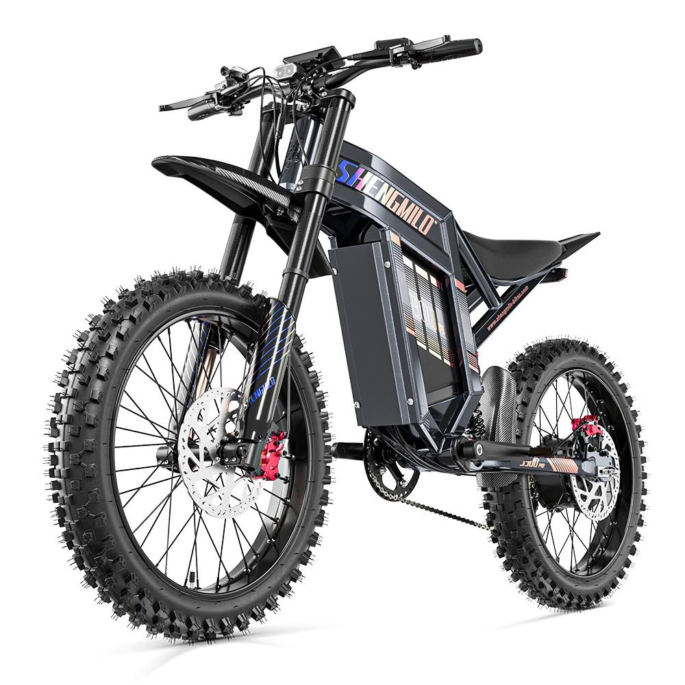 Shengmilo S900 Pro Elektrische Fiets voor Volwassenen 19" Dikke Banden 2100Wh Batterij 65-95km Actieradius 65km/u Max. Snelheid Kleuren LCD Scherm