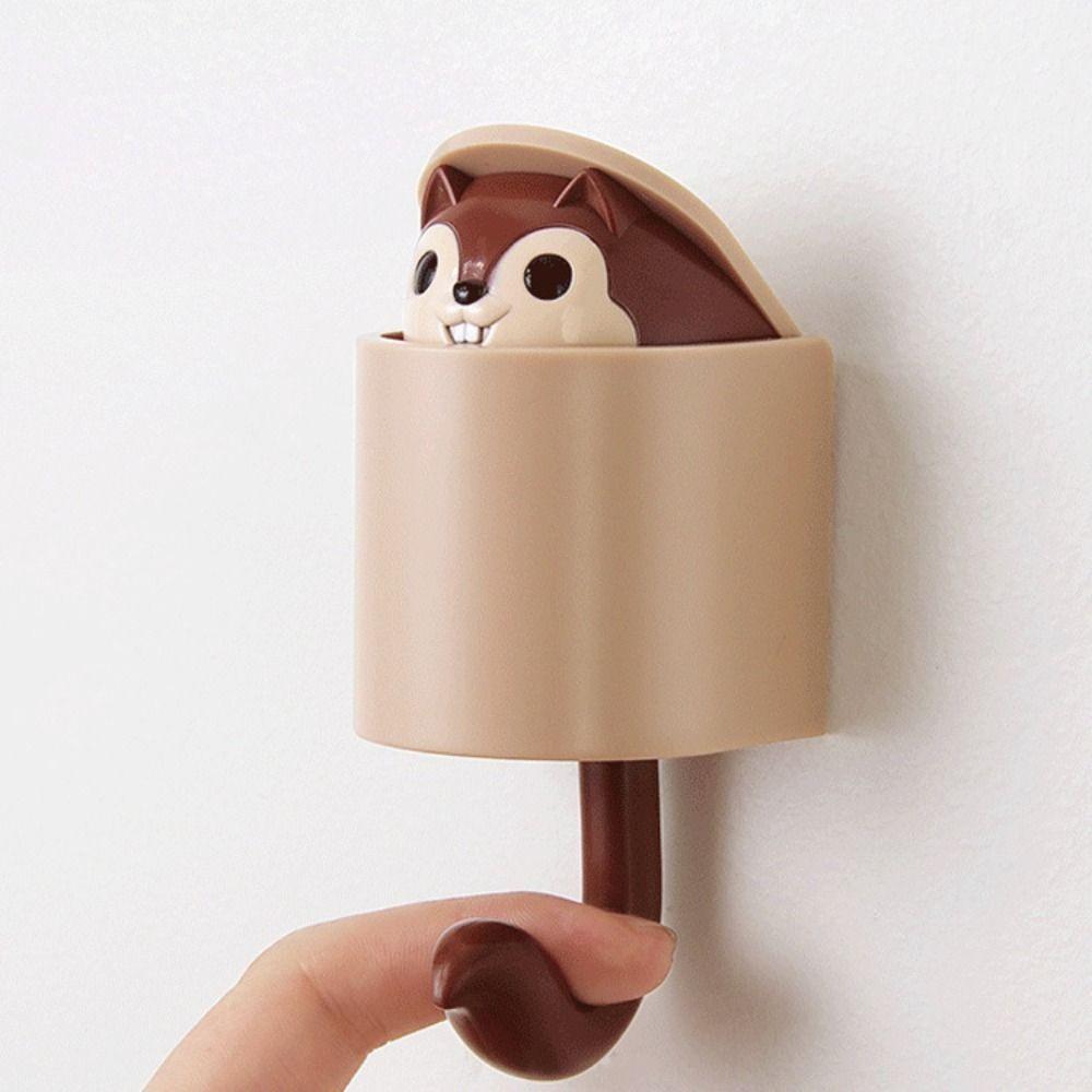 

Cute Door Hangers Key Storage Wall Hooks Cartoon Adhesive Key Hooks Bedroom