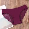 Women's Sexy Lace Panties Seamless Cotton Breathable Briefs Girls Transparent Underpants Plus Size Brand Underwear