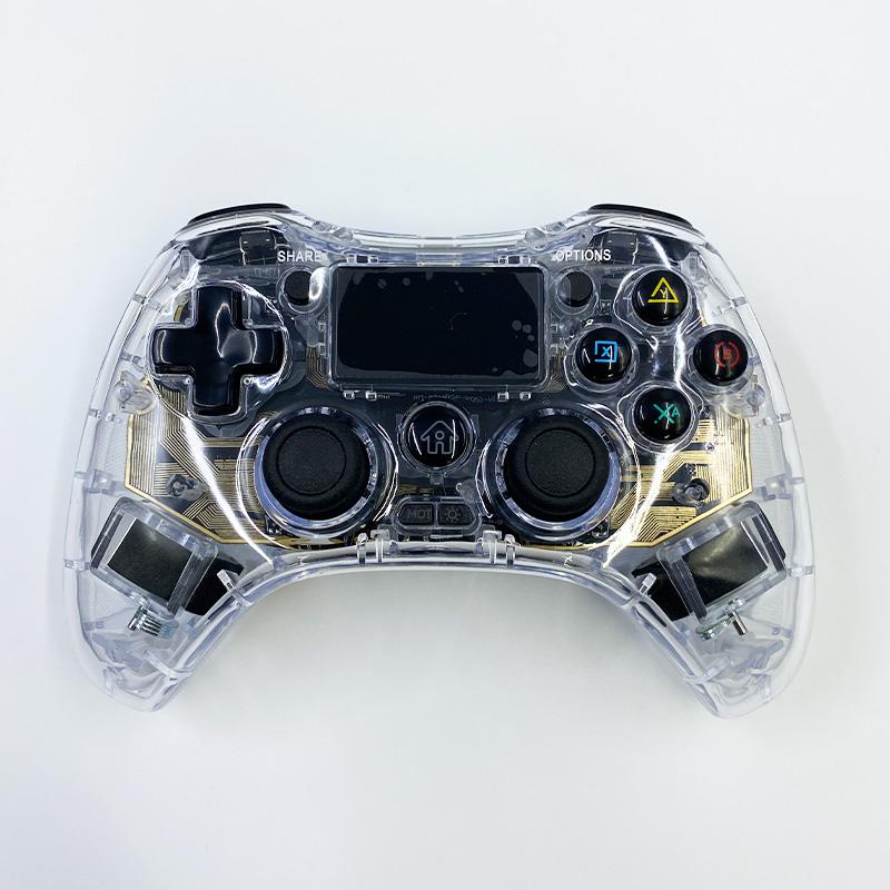 

Pro Wireless Gamepad with Six AxisGyroscope 3.5mm Headphone Jack RGBGaming Controller ForPS4/PS3/PC/Switch/Android/ios