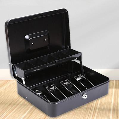 Μεταλλικό Ταμείο Αποταμίευσης Οργανωτής 2 Επίπεδων Δίσκος Αφαιρούμενο Κλείδωμα για