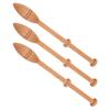 12Pcs Lace Bobbin Wooden Antique Vintage French Artisan Craft Turned Wood Weaving Tools