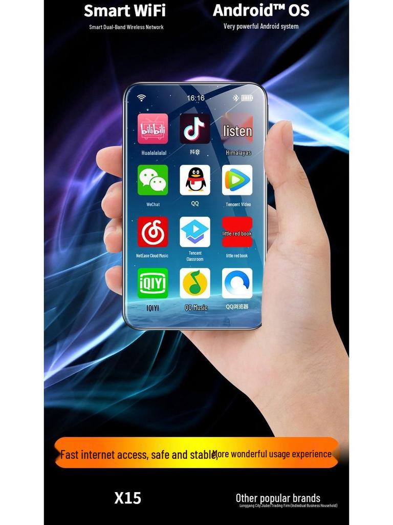 WLAN-fähiger MP4/MP5-Player: Tragbares Vollbildgerät für Musik, Video, Bluetooth und E-Book-Lesen