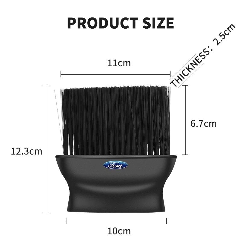 Car Instrument Board Outlet Outlet Body Interior Decoration Dust Brush Clean Hair Brush For Ford Ranger Focus Kuga Mustang S-MAX