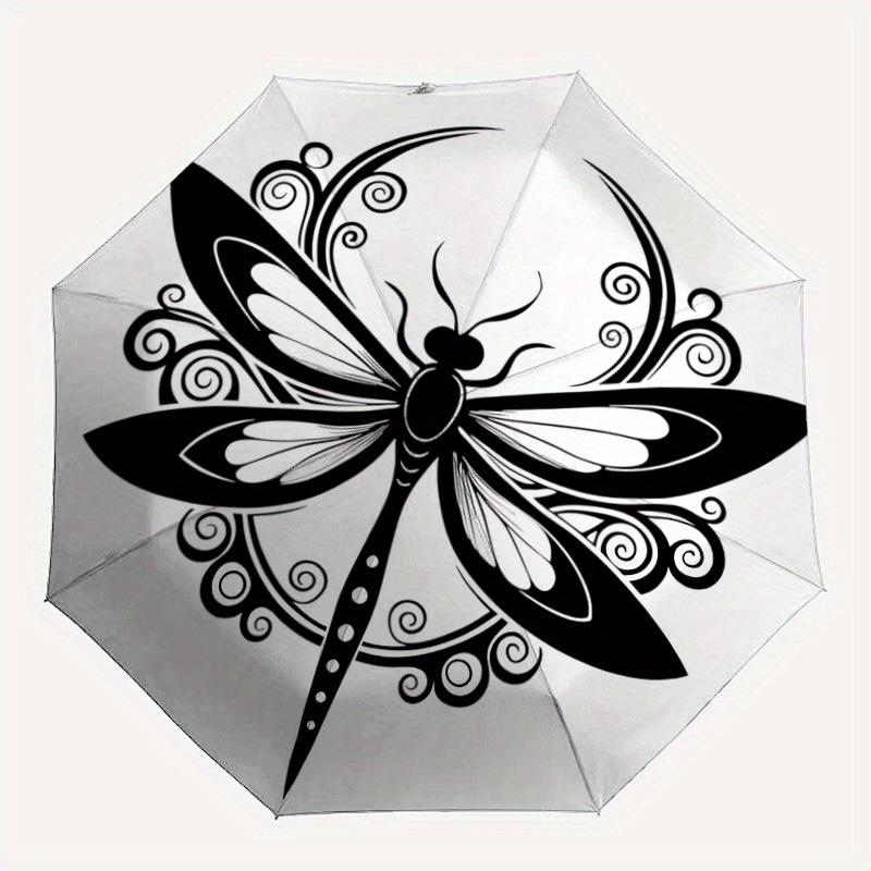 

1pc Butterfly Design Automatic Open/close, All-Season Portable Folding Umbrella for Friends, Travel, Everyday yy250812202