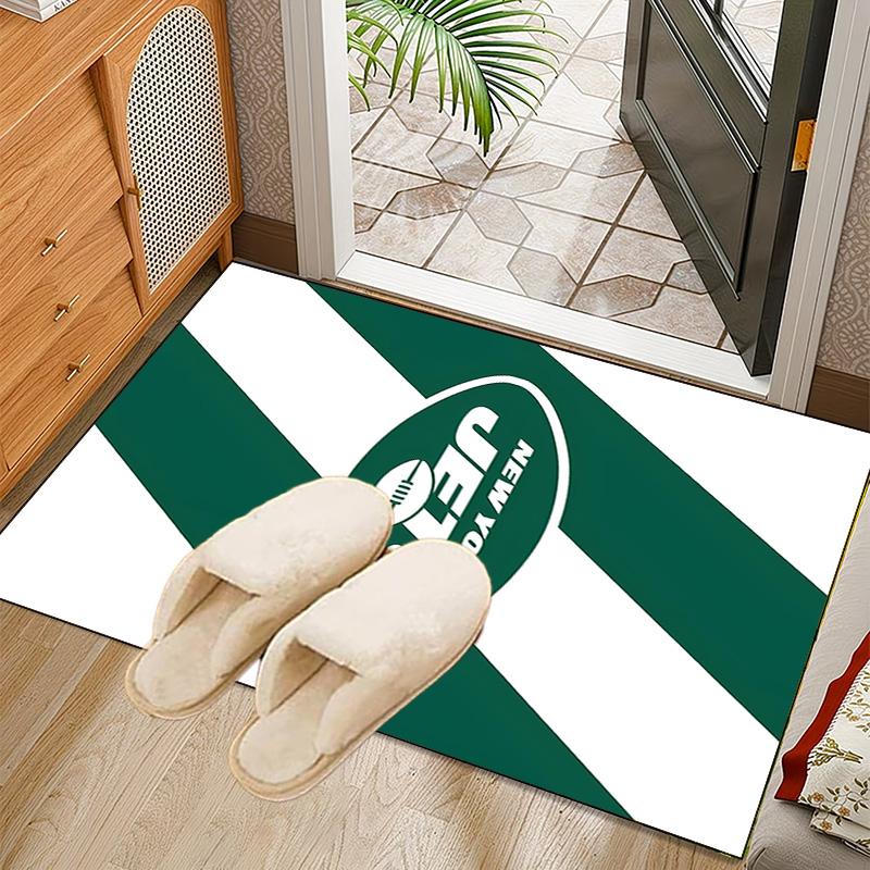 New York Football Logo Rug Office Carpet Non-Slip Mat, Chair Rug Floor Covering for Gaming, Bedroom, Living Room , Home Decor Christmas Gift