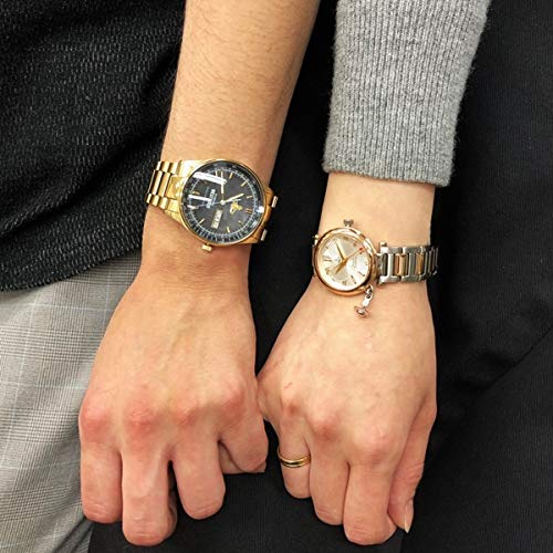 Vivienne Westwood Pair Watches, Set of 2, Stainless Steel, Gold, Silver and Pink Gold, VV207BKGDVV006RSSL, with Storage Boxes [Parallel Import]