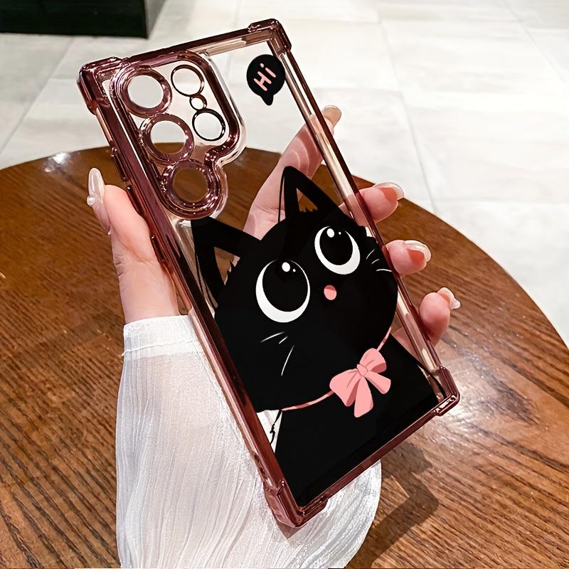 Cute cat phone case suitable for Galaxy S25 Ultra For Xiaomi 14 Pro For Redmi Note 13 For POCO X6 PRO anti drop back cover
