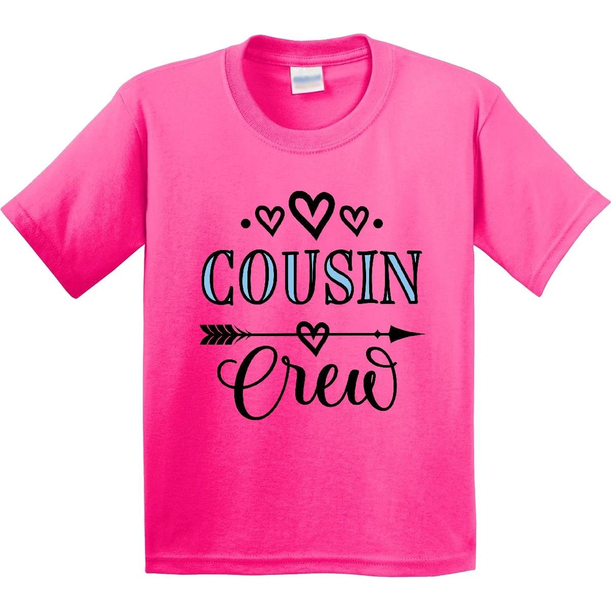 Inktastic Cousin Crew Youth T-Shirt Squad Family Reunion Clothing Childs Tee 130