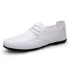Fashion Summer Genuine Leather Shoes Men Luxury Italian Men Casual Handmade Moccasins Designer Breathable Boat Shoes Zapatos Hombre