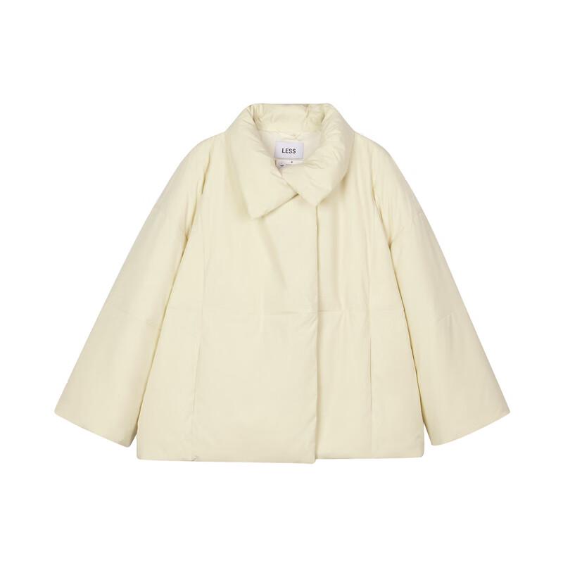 LESS 2024 Autumn Loose Fit Stand Collar Short Down Jacket