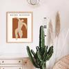 Abstrakte Korallenlinien Beige Matisse Leinwandgemälde Boho Poster Wandkunst Druckbild Schlafzimmer Wohnzimmer Büro Heimdekor