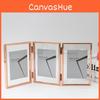 5 And 7 Inch Double Sided Transparent Fold Dual Photo Frame For Decor Home