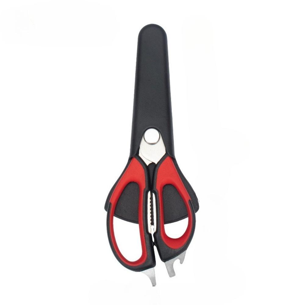 

1Pc Kitchen Scissors Magnetic Suction Household Strong Chicken Bone Scissors Multifunctional Stainless Steel Barbecue Scissors Food
