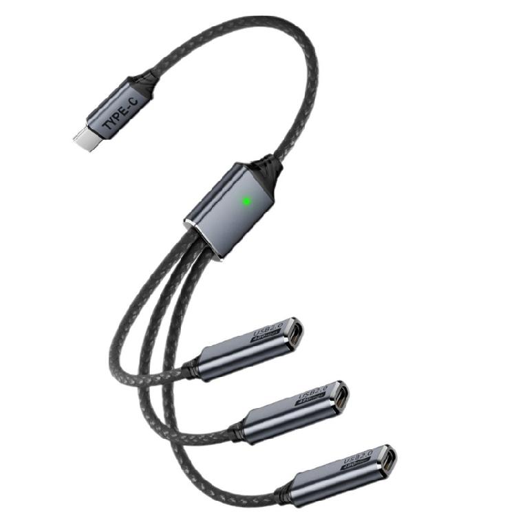 מפצל USB-C לנתונים וטעינה עם טכנולוגיית OTG לתאימות עם מקלדות, עכברים, מצלמות ומכשירים אחרים