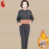 Women's Thermal Set for Elderly: Winter Two-Piece, Warm Velvet-Enhanced Underwear, Thickened Autumn Pants & Top.