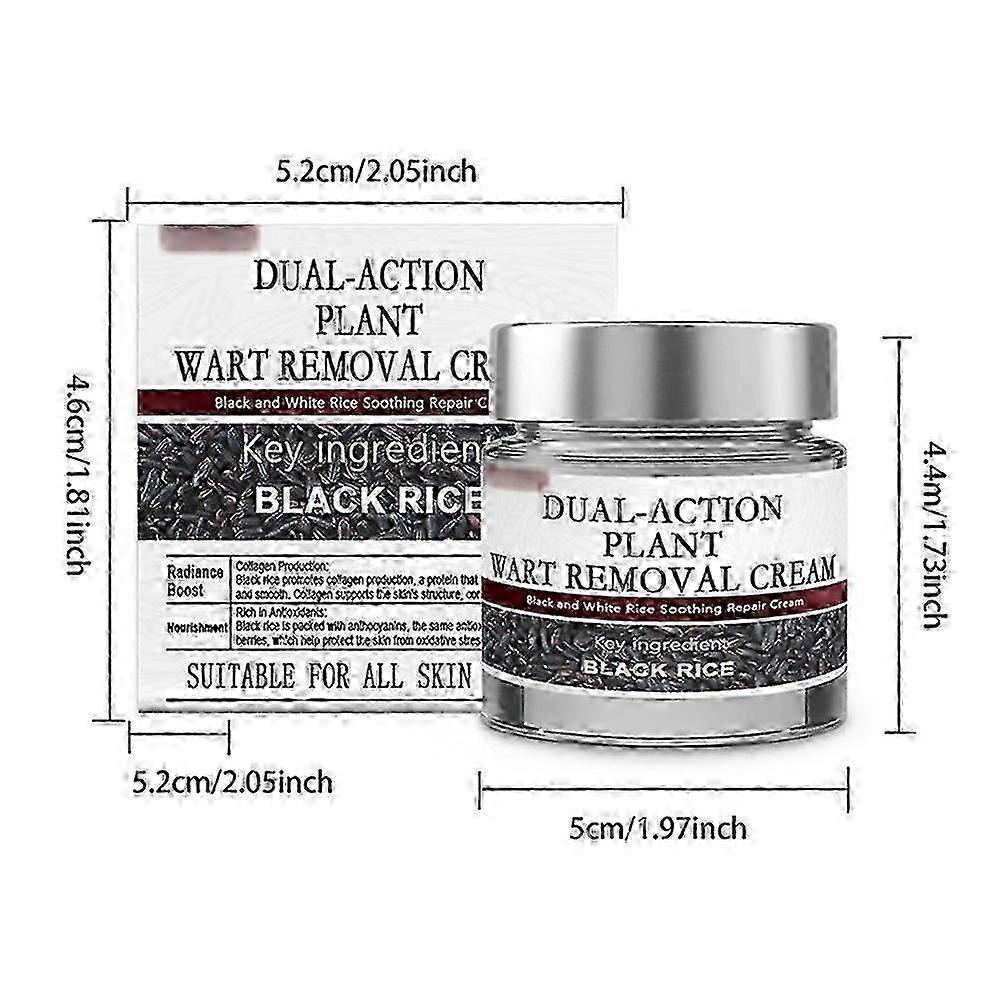Skin Tags Removal Cream, Black Rice Exfoliating Treatment for Women & Men, Dual - Action Exfoliation & Brightening