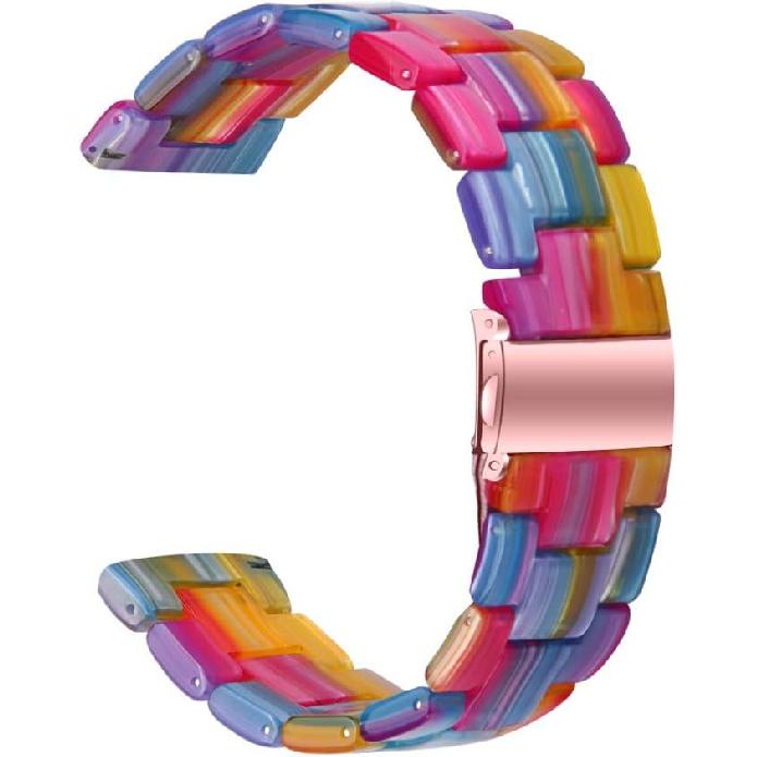 FitTurn Resin Bands Compatible with Amazfit Active 2 Square/1/Bip 3 Pro/Bip/GTS 4/GTS 4 Mini/GTS 3/GTS 2/GTS 2e/GTS 2 Mini/GTR 42mm Watch Replacement
