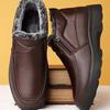 Mode Winter Herenschoenen Mode Hoge Top Katoenen Schoenen Pluche Warme Sneeuwlaarzen Buiten Antislip Platform Laars Comfort Katoenen Laarzen voor Heren