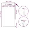 VidaXL Roller Blind Blackout Off-white 70x130cm Fabric Width, Day and Night Blind, Kitchen Blind, Blind 4011618