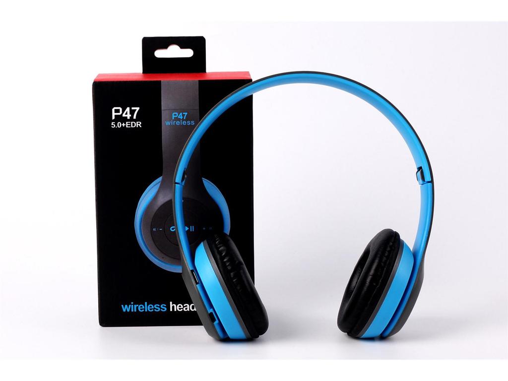 P47 Foldable Over-Ear Wireless Bluetooth Headphones