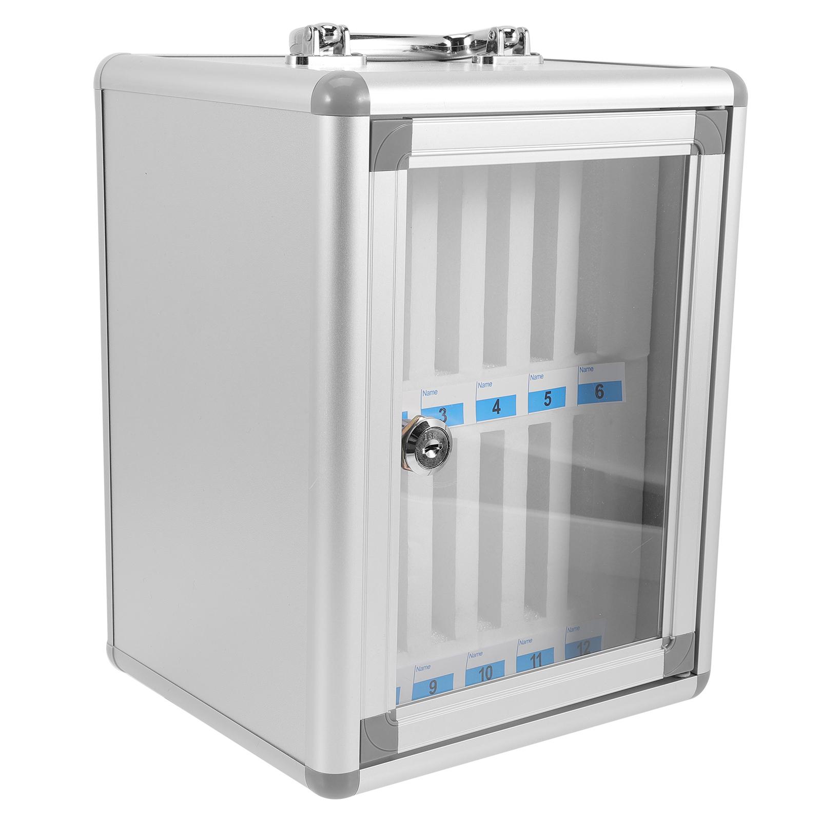 Aluminum Alloy Phone Storage Box With Fiberboard Material Safety Lock Cell Phone Locker Sturdy Phone Case Phone Holder Box