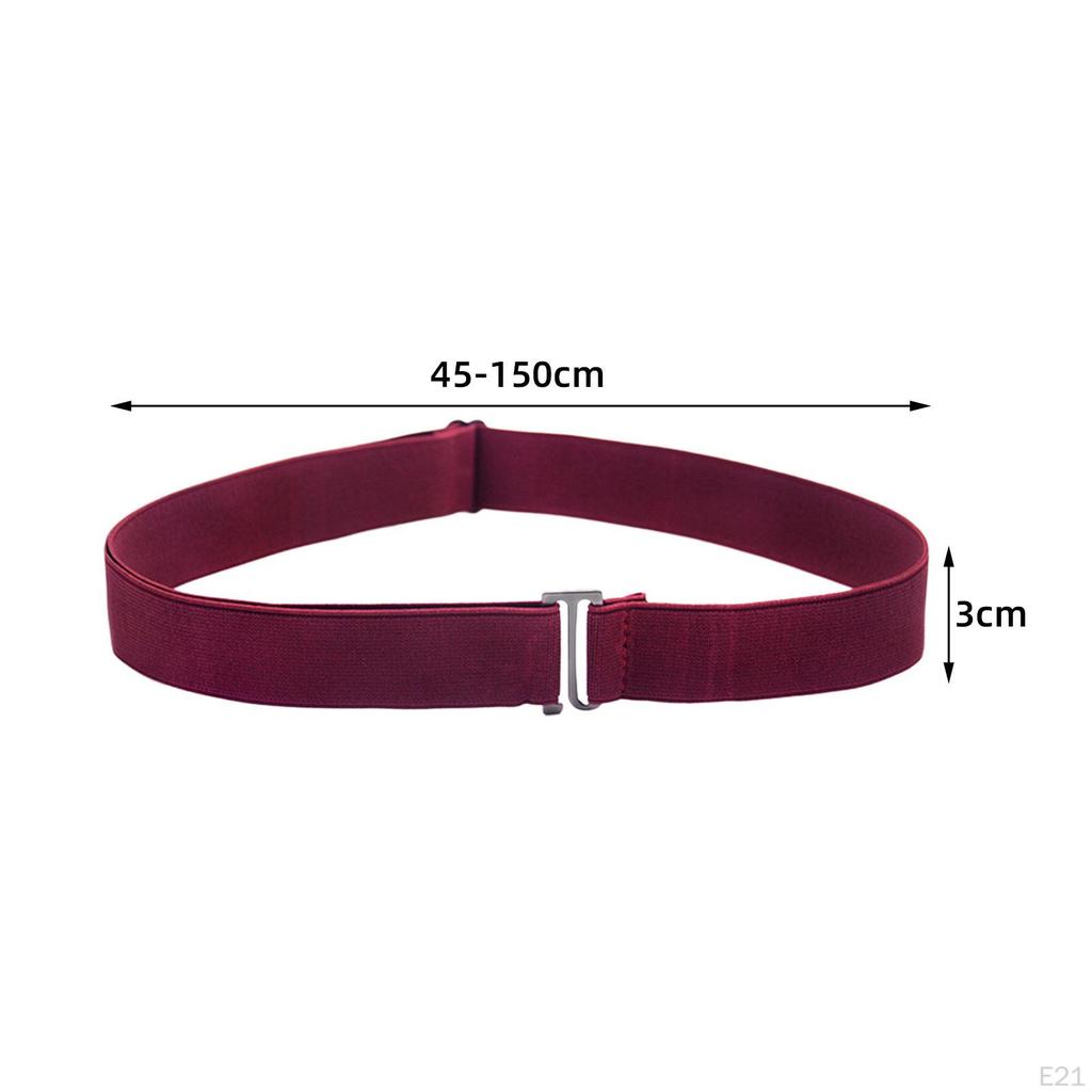 Belt for Women, Invisible Belt, Comfortable Elastic Waistband, Belts with Flat Buckle.