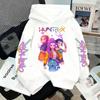 Anime K-Pop Girls Witch Hunter Hoodie Harajuku Hip Hop Pullover Sweatshirt Unisex Kids Lettering Sportswear Fashion