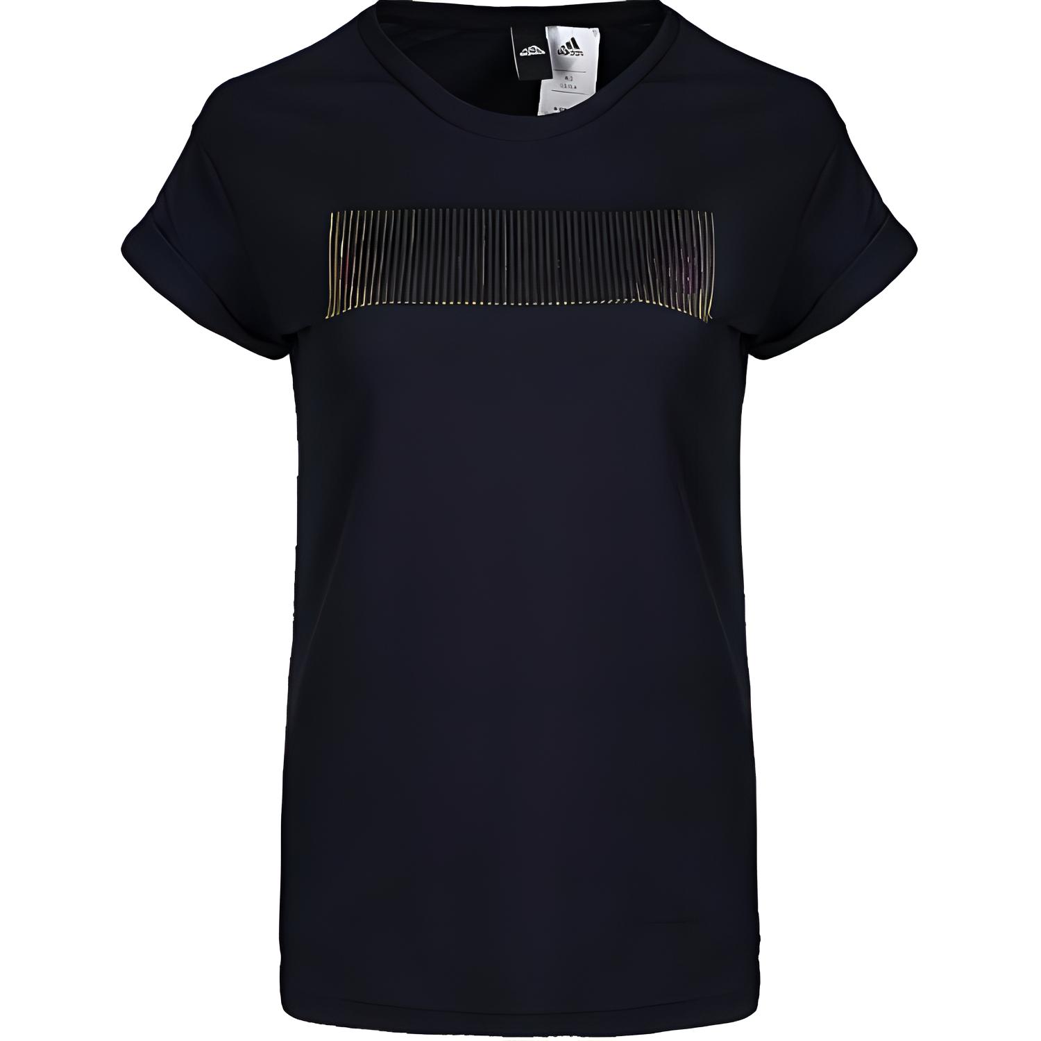 Adidas T Shirts Women s Blue Crew Neck Moderate Straight Fit CX5150 L