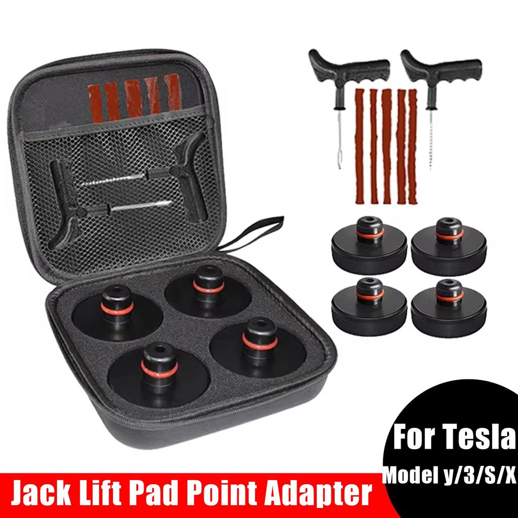For Tesla Rubber Lifting Jack Pad Adapter Tool Ire Repair Lifting Jack Pad for Tesla Model 3/Y/S/X 2017-2025 Accessories Amagi