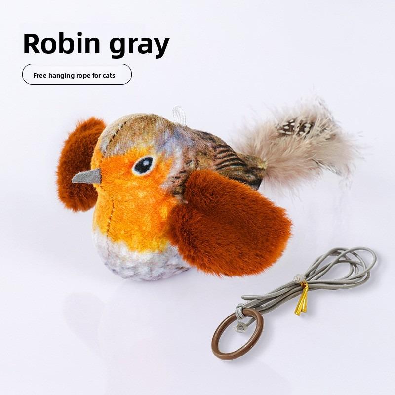 

Электрическая трясущаяся птица игрушка для кошки, Игрушка-симулятор чириканья птицы, Игрушка для саморазвлечения кошки, Палочка-дразнилка для кошки Zhi Geng Gray