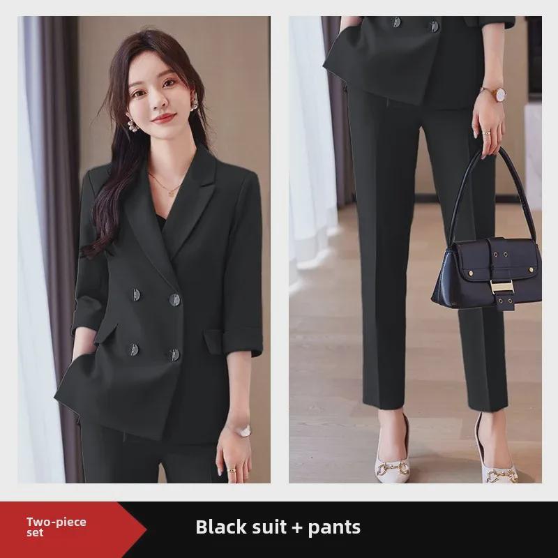 Costume d'été pour femme: Tenue professionnelle élégante pour directeur d'hôtel, petit blazer haut de gamme, tenue de soirée