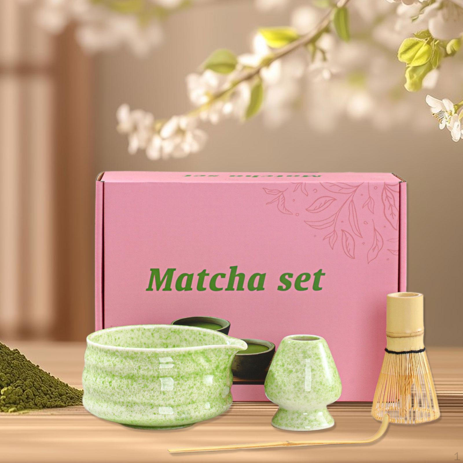 

Matcha Set Accessories Elegant Whisk Holder for Tea Lovers Complete Kit Japanese Home Green