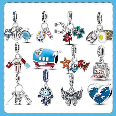Colecție Vară Nouă Pandantiv cu Charm Wave Marea Potrivit pentru Brățară Originală Colier Pentru Femei Bijuterii Fine Cadou DIY