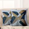 1 Stück - 2D Flachdruck Exquisite Blattmuster Wurfkissenbezüge Polyester Kissenbezug Sofa Dekokissenbezug