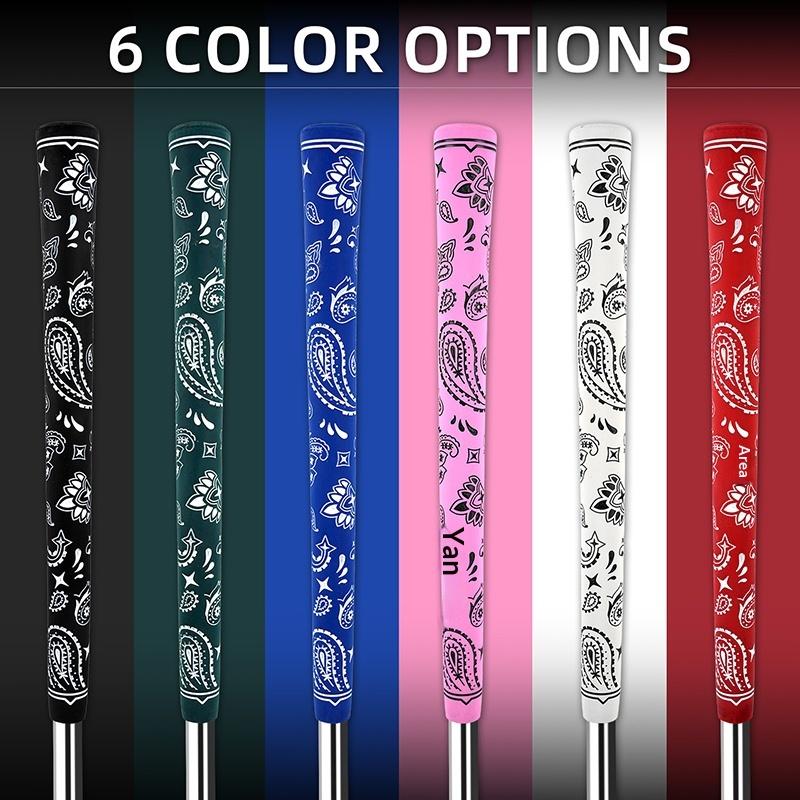 Golf Club Grips Standard Specifications Rubber Non-Slip Universal Golf Iron/Fairway Wood Grips 6 Colors