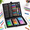 Set d'Arte per Bambini 208 Pezzi Con Cavalletto Integrato Assortimento di Materiali per Colorare per Bambini Disegno Artigianato Attività di Homeschooling
