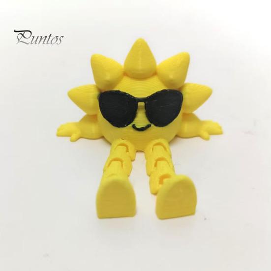Fun Gadgets for Boredom Weather Gnome Figurine, 3D Printed Poseable Series Desk Toy, Stress Relief Fidget Toys Creative Collectible Decor Office, Gift