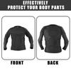 Uxcell Motorcycle Riding Protection Full Body Armor Jacket with Backbone Protector for Skateboarding and Size L Skiing, Black,