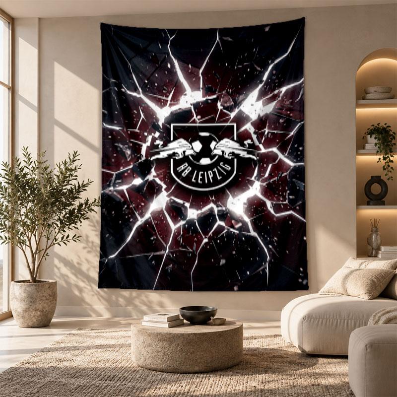 Decorative Tapestry,RB Leipzig Football Printed Wall Art, Lightweight Wall Hanging For Bedroom Background