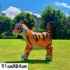 Internet Celebrity Standing Cartoon Animal Balloons with Wheels Children's Birthdays Animal Themed Parties Decoration Photography Props Toys