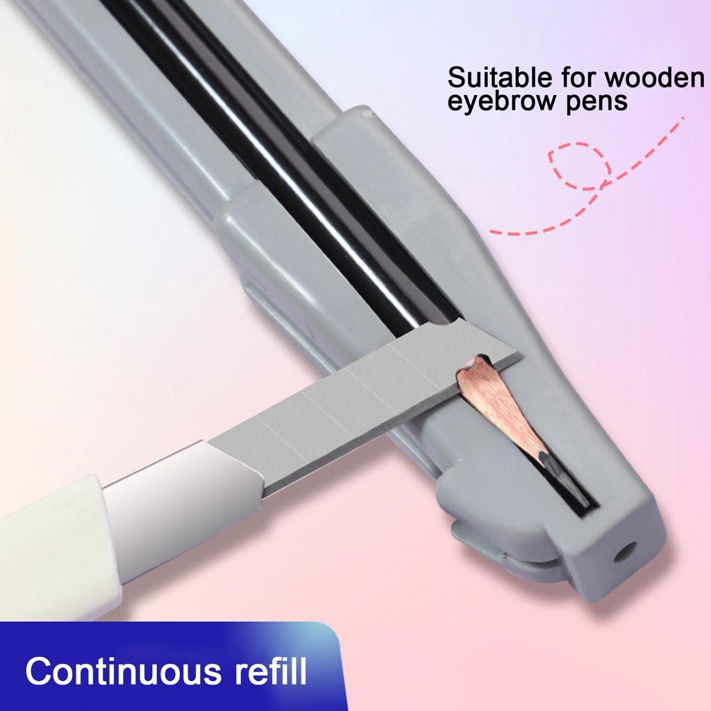 Makeup Pencil Sharpeners Cosmetic Art Pencil Eye Makeup Shaping Tool For Waterproof Peel-Off Brow Pencils