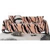 Plush Sofa Towel Winter Warm Non-Slip Zebra Pattern Blanket Thickened Cover Cloth for All Wrapped Comfort