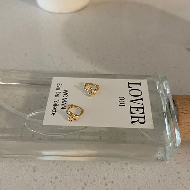 Minimalistischer Ohrschmuck Schlichtes Schmetterlingsknoten-Accessoire Schleife Ohrclips Y2K-Stil Schleifenknoten Stecker Accessoires