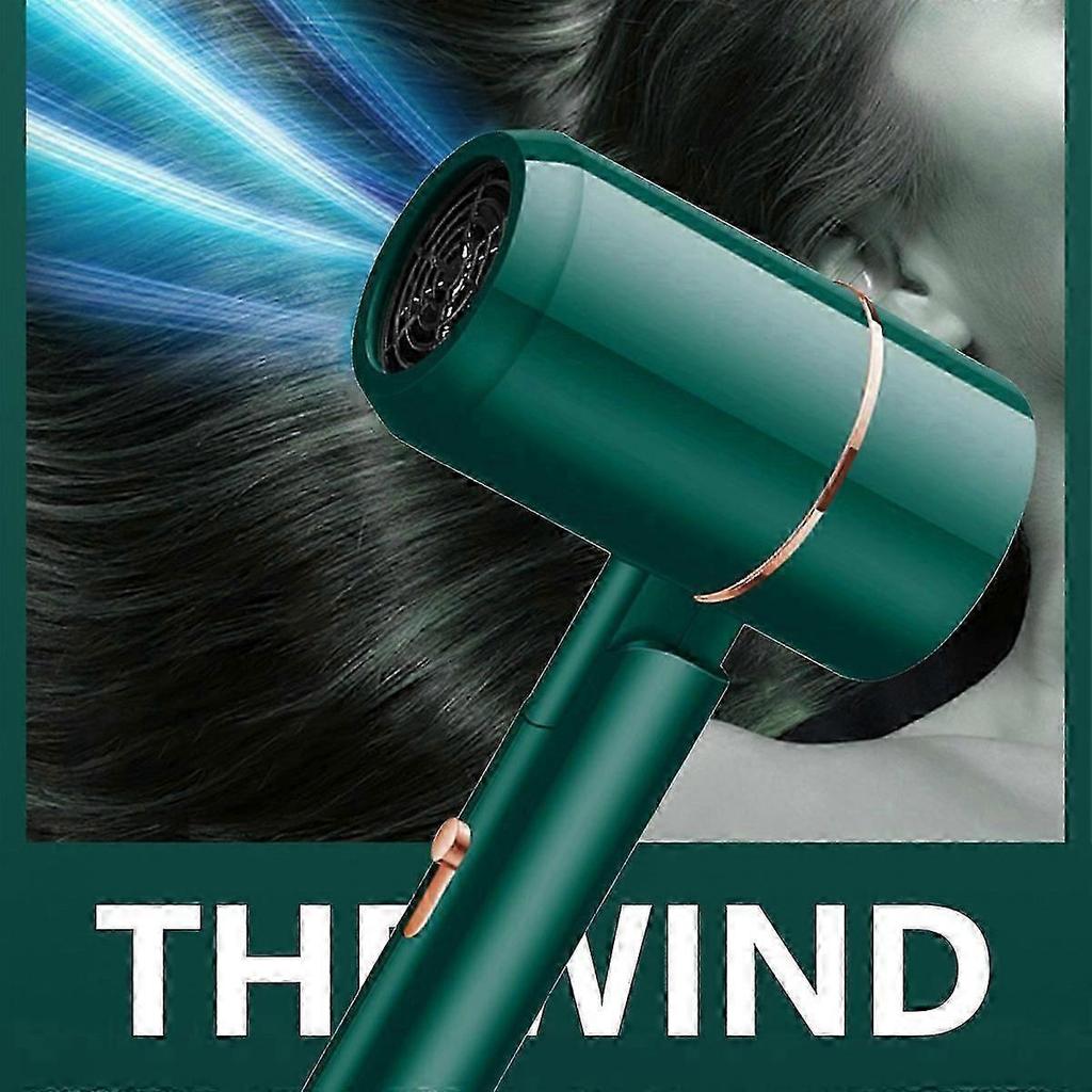A Powerful 600 Watt Fast Drying And Low-noise Hair Dryer With A Negative Hair Dryer With A 3-speed Range With 1 Supply And Collection Nozzle Less