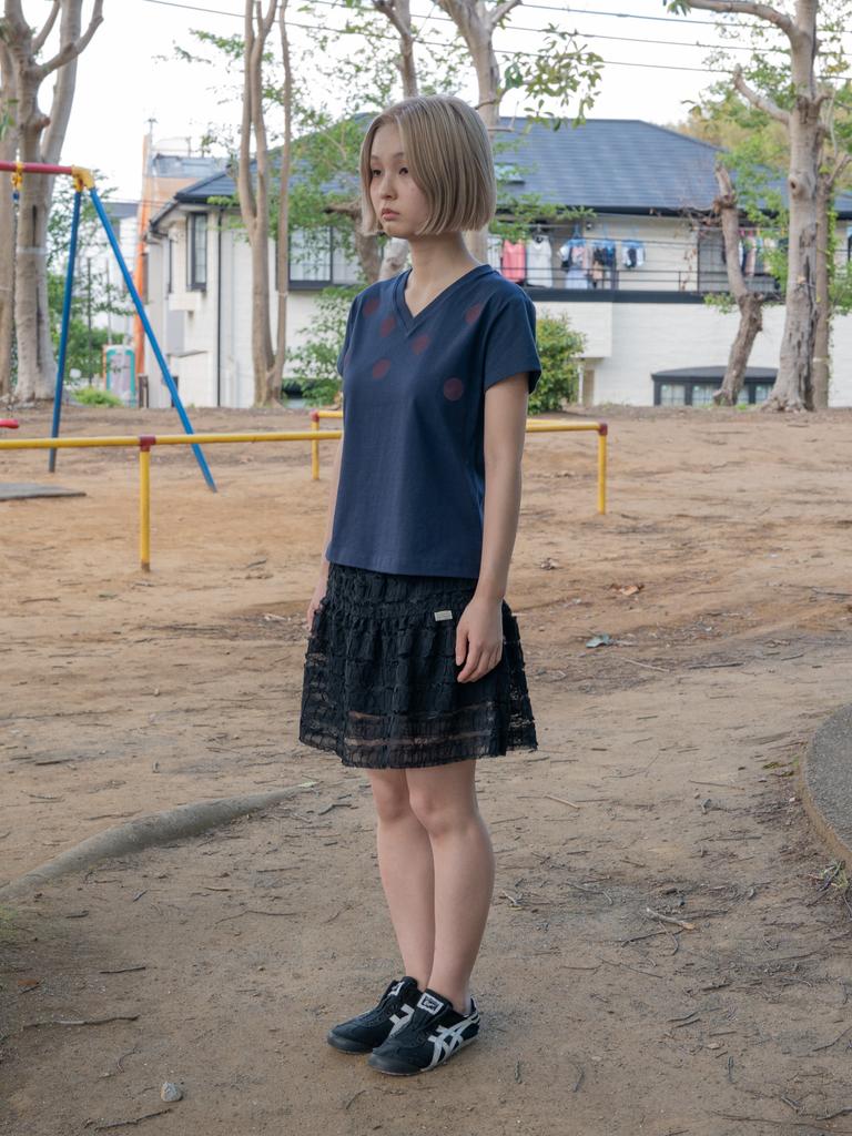 Pibeuseupibeuseu Layered Lace Mini Skirt / Black