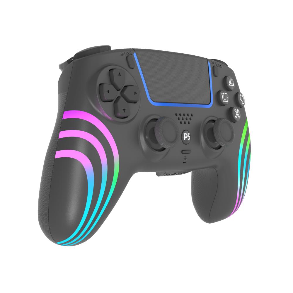 Controler de Joc Bluetooth Wireless pentru PlayStation 5 cu Vibrații Duble Lumină RGB Gamepad pentru PS5/PS5 Slim/PS5 Pro/PC Accesoriu