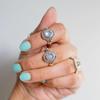 Moonstone Gemstone Ring, Solid 925 Sterling Silver Ring, Bohemian Ring, Statement Ring, Birthstone Ring, Anniversary Ring, Stacking Ring