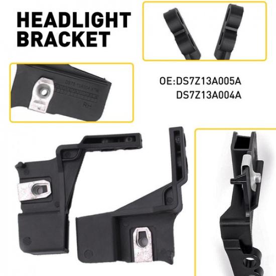 For Ford 2013- Fusion Lincoln MKZ Right & Left Headlight Lamp Mount Brackets